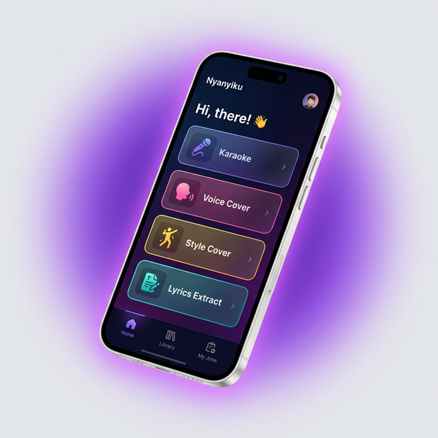 Nyanyiku App Home Screen